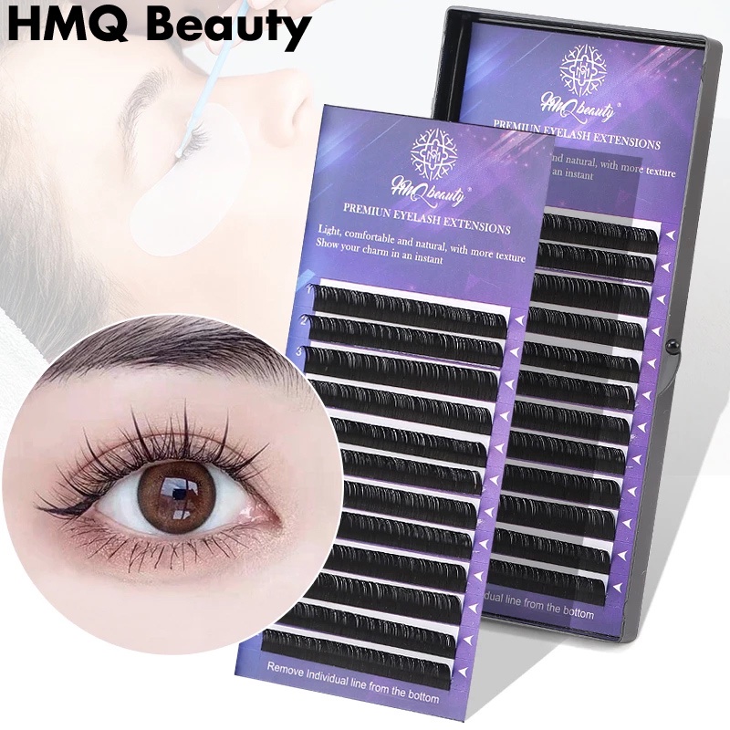 Năm hộp C D quánh lông mi giả được tạo bằng lông mi giả bằng tay giả