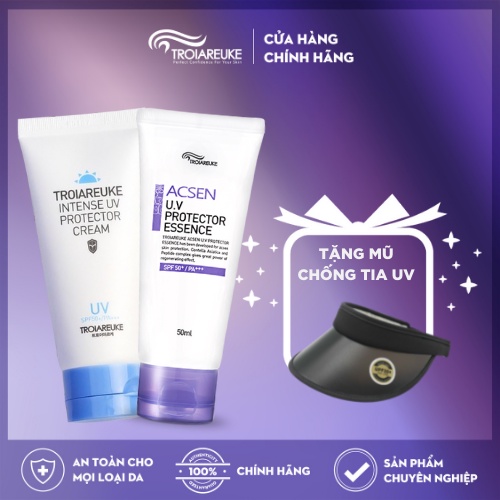 TROIAREUKE - Kem chống nắng Troiareuke UV dành cho da mụn và da thường