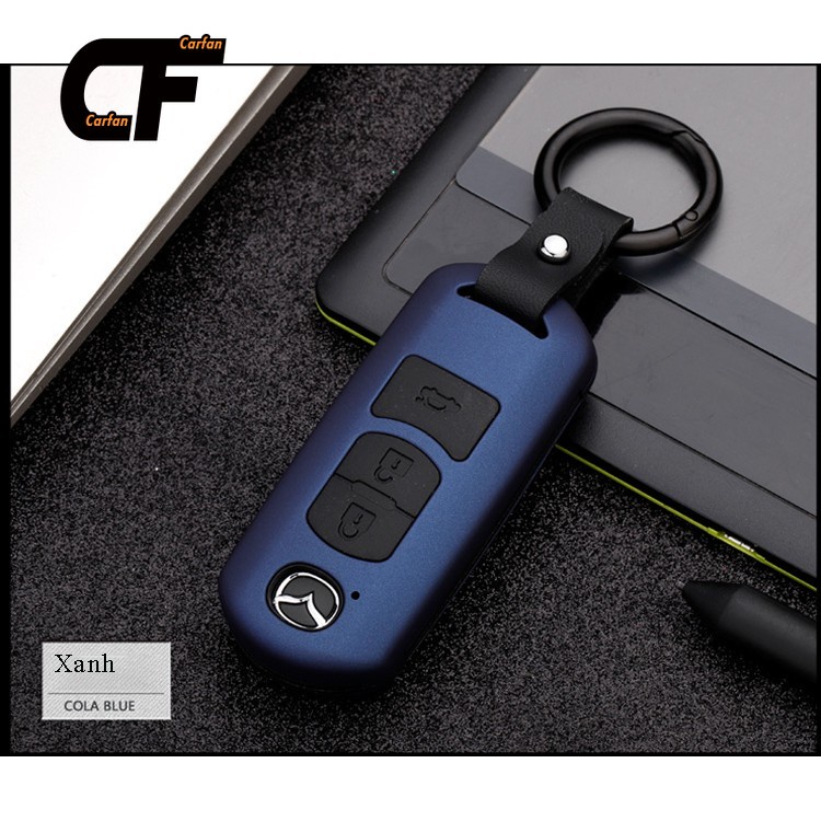 Vỏ ốp vân carbon dành cho chìa khóa ô tô Mazda CX5 3 6 Vỏ chìa khóa 1 mục