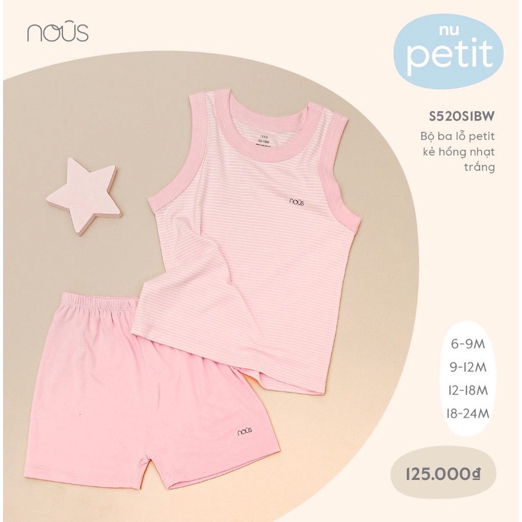 Bộ Ba Lỗ Nous N7 • 6-9M 9-12M 12-18M 18-24M 2-3Y • Choding Home