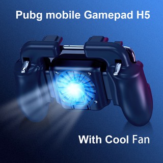 Tay cầm chơi game PUBG tích hợp nút điều khiển L1R1 cho điện thoại iPhone Android kèm tản nhiệt