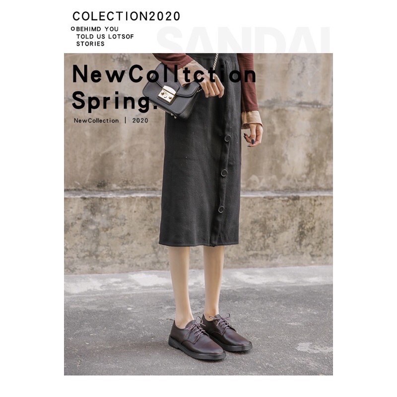 giày da tây nữ vintage độc lạ ulzzang siêu xinh oxford | BigBuy360 - bigbuy360.vn