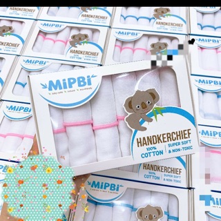 Khăn sữa hộp 100% cotton Mipbi 2l/3l/4l