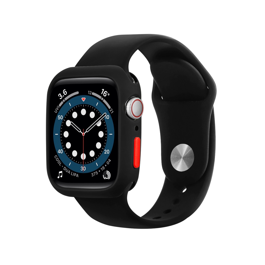 Ốp Nhựa TPU Mềm Có Nút Màu Sắc Cho Đồng Hồ Thông Minh Apple Watch Series 7 / 41mm / 45mm