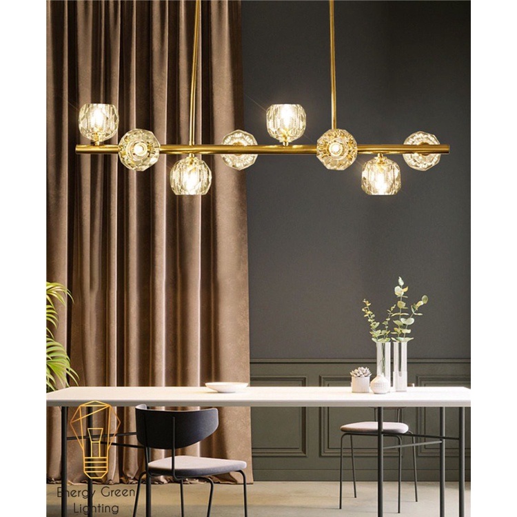 Đèn Thả 8 Chao T hủy Tinh Energy Green Lighting DGT-9400 - Decor Trang Trí Nội Thất Sang Trọng - Phong Cách Hiện Đại - K