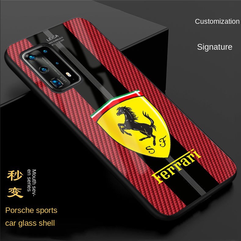 LAMBORGHINI FERRARI Ốp Điện Thoại Kính Cường Lực Chống Rơi Cho Huawei P40 P30Pro P40Pro P40Pro