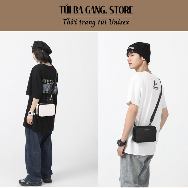 Túi đeo chéo nam nữ thời trang mới da PU cao cấp, Túi xách Unisex nhỏ gọn bền đẹp