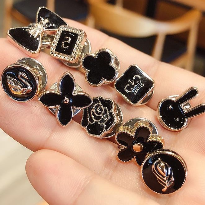 Set 10 Ghim Huy Hiệu Cài Áo Mini Siêu Sang Chảnh