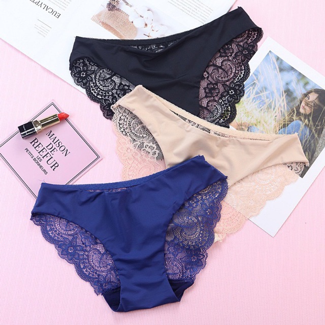 [ẢNH THẬT] -[VÒNG 3 DƯỚI 100C] - QUẦN SU PHỐI REN - QUẦN LÓT NỮ THUN LẠNH - QUẦN LÓT REN THUN LẠNH | BigBuy360 - bigbuy360.vn