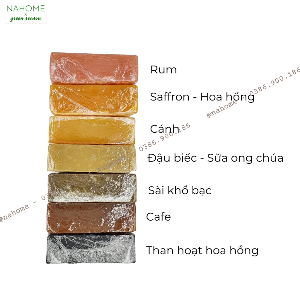 Xà phòng bồ hòn thiên nhiên dưỡng da, giảm mụn thâm nám, dùng rửa mặt và tắm, an toàn lành tính 120g bồ hòn bếp xanh