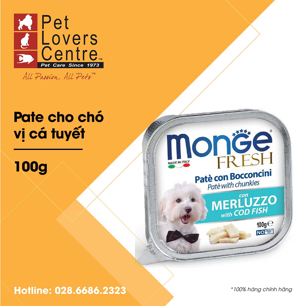 ( SLN 10 ) ( SLN 10 ) [Đủ vị] Pate cho chó MONGE 100G
