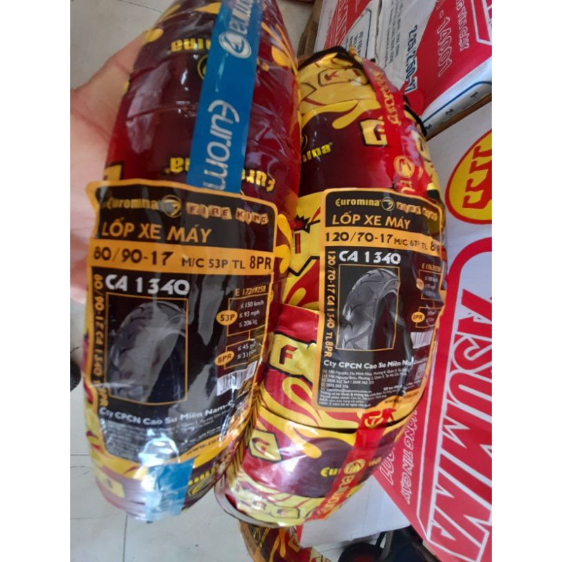 Cặp vỏ lốp xe Winner 150 Exciter 150 80/90-17 Và 120/70-17