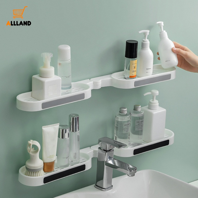 Giá Đỡ Xà Phòng Gắn Tường Không Cần Đục Lỗ Đa Năng Sắp Xếp Gọn Gàng Có Thể Gập Gọn Cho Nhà Tắm