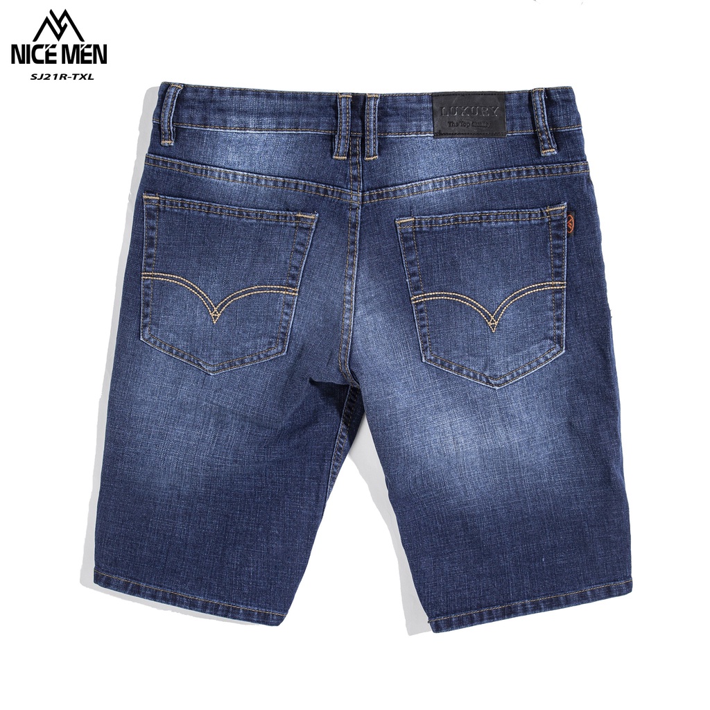 Quần Short Jean Nam Trơn 3 Màu Chất Bò - Quần Short Ngắn Nam Co Giãn Thời Trang Cao Cấp- Nicemen