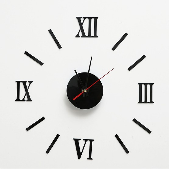 2020 New Clock Watch Wall Clocks 3D DIY Acrylic Mirror Stickers