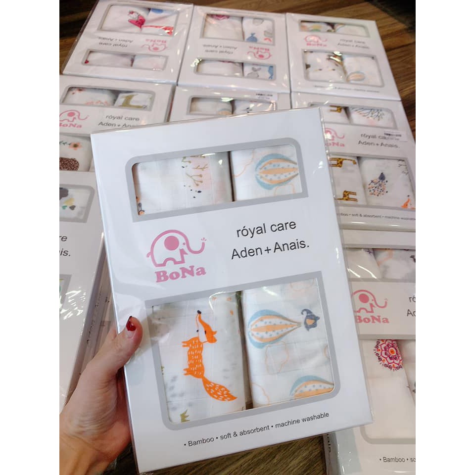 Set 2 khăn Eden Bona 120x120cm