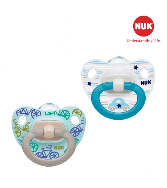 TY GIẢ NUK SILICON CLASSIC CHỈNH NHA 0-6M/6-18M
