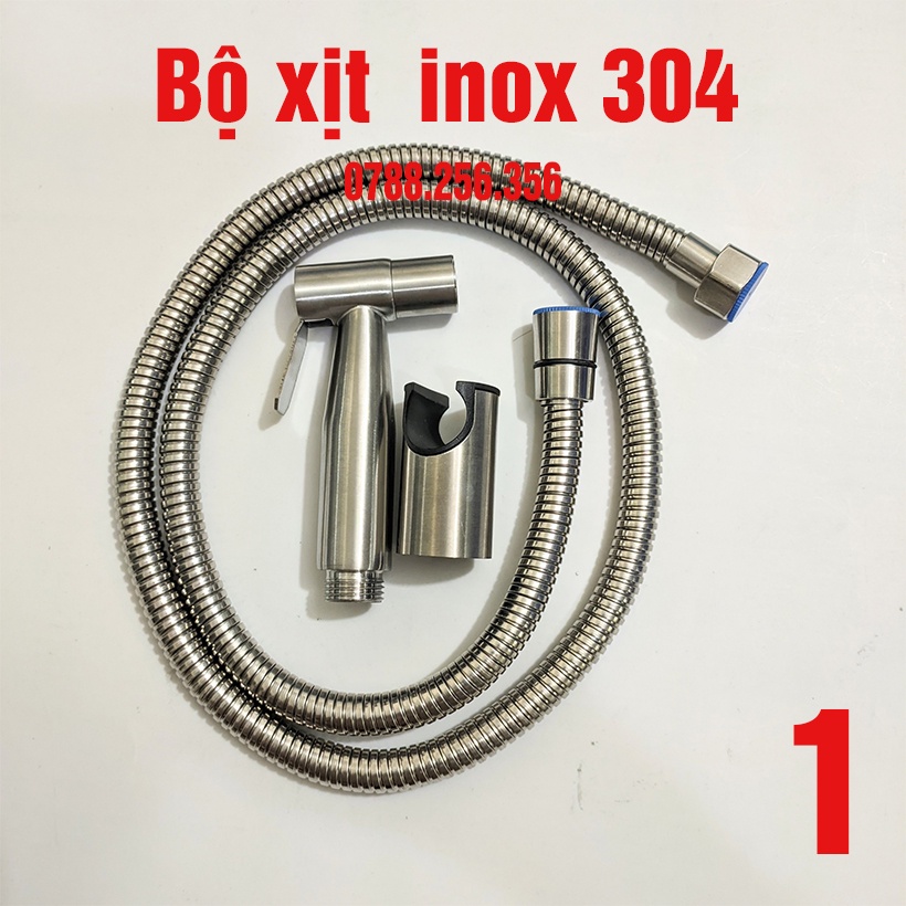 Bộ Xịt vệ sinh toilet inox 304, VÒI XỊT VỆ SINH INOX 304 SIÊU MẠNH -vòi xịt vệ sinh inox 304 cao cấp bền, xịt toilet