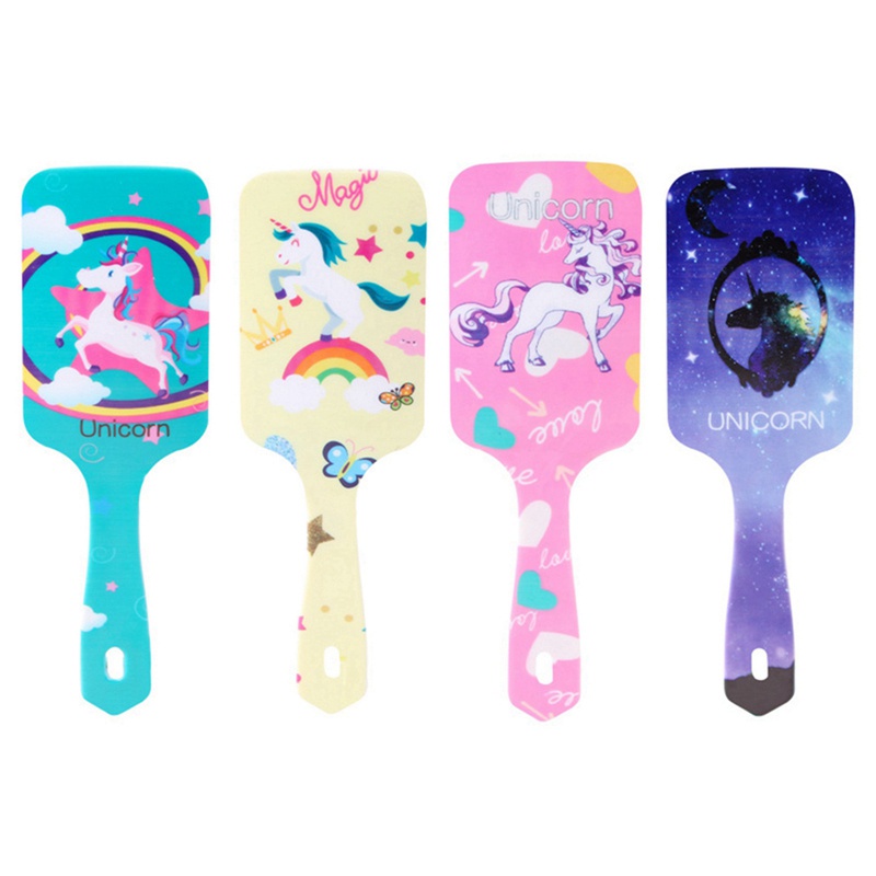 [Hàng mới về] Lược chải tóc gỡ rối in hình kỳ lân hoạt hình xinh xắn