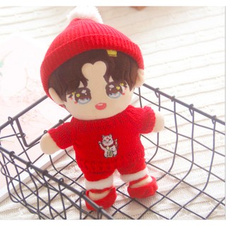 Set 4 món outfit mèo may mắn cho doll 20-22cm ( G3B03 )