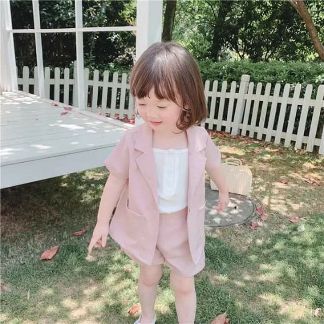 Set vest cho bé gái