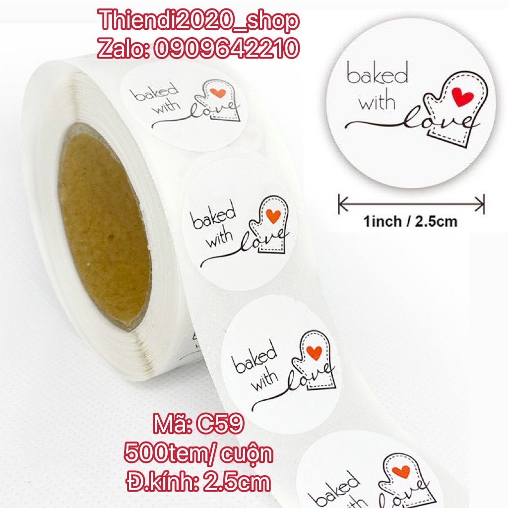 TEM_Tem dán chữ " Thank you" >