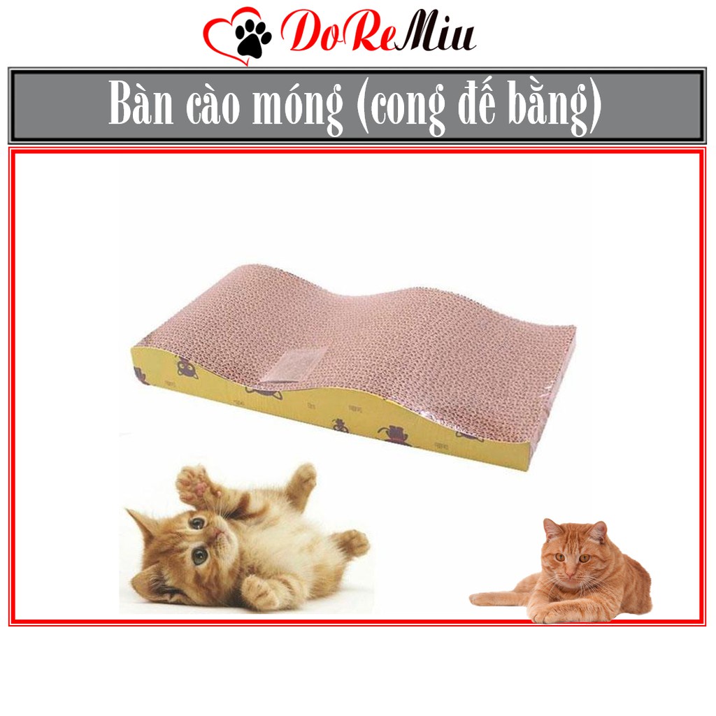 Doremiu- Bàn cào móng cho mèo 4 Loại bằng giấy cứng