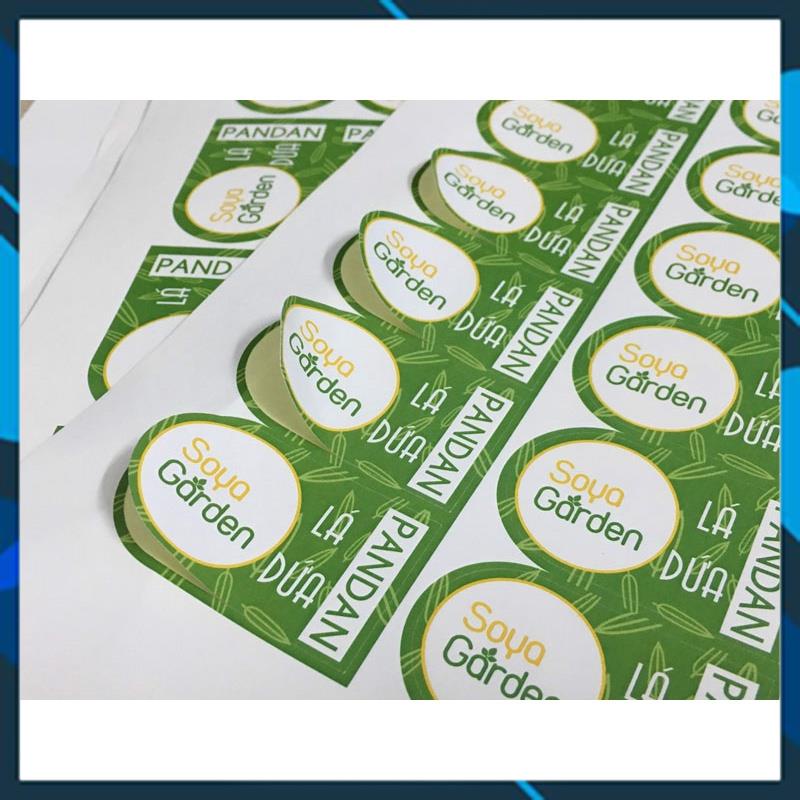 Decal PVC Trắng Sữa không kháng nước in phun khổ A3 xấp 50 tờ