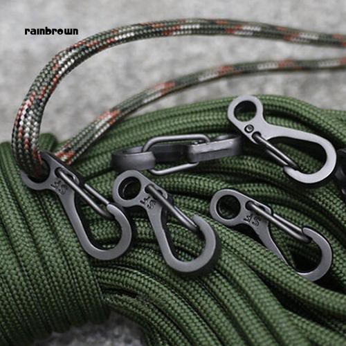 RB_10x Mini SF Carabiner Climbing Backpack Spring Clasps EDC Keychain Bottle Hooks