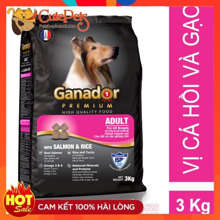 Ganador tải 20Kg Thức ăn cho chó Vị sữa cá hồi - Phụ kiện thú cưng