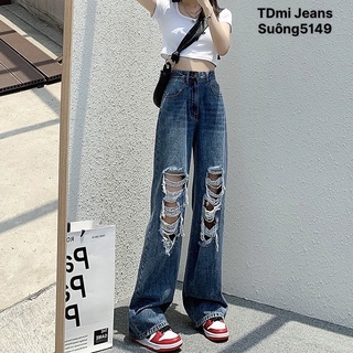 quần jeans rách kiểu