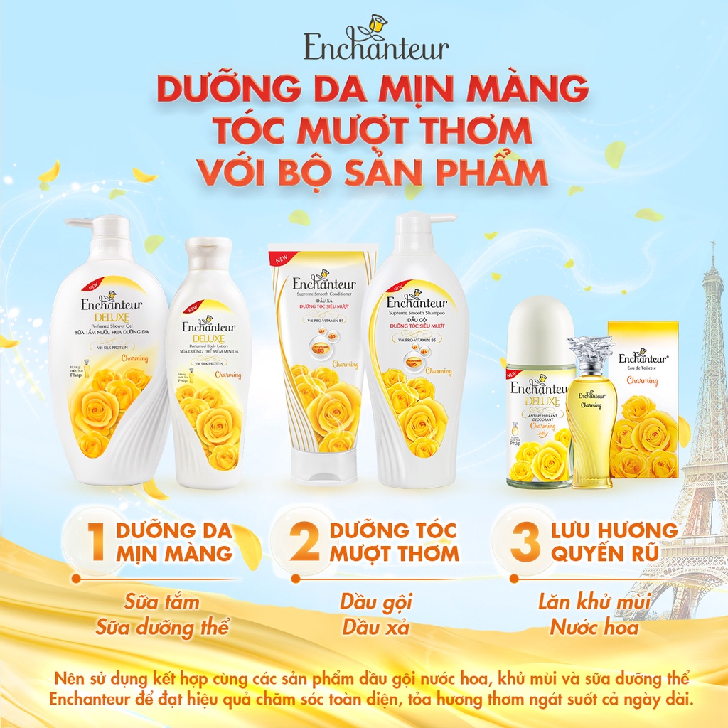 Dầu gội nước hoa Enchanteur dưỡng tóc siêu mượt 650gr