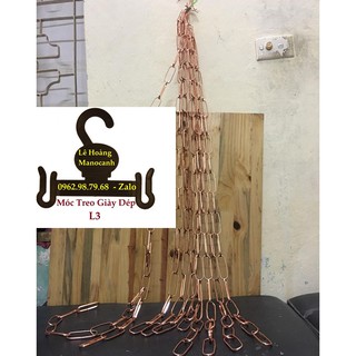 Dây Xích Sắt 20 Chiếc và 100 Chiếc Móc Dép