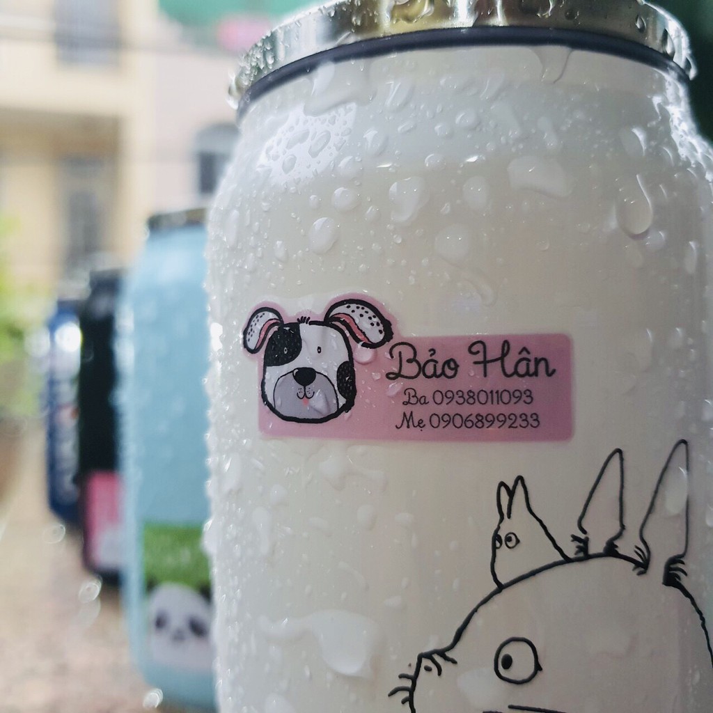 Sticker dán in tên trẻ em GaStickers DK bộ 48 miếng nhiều kích thước