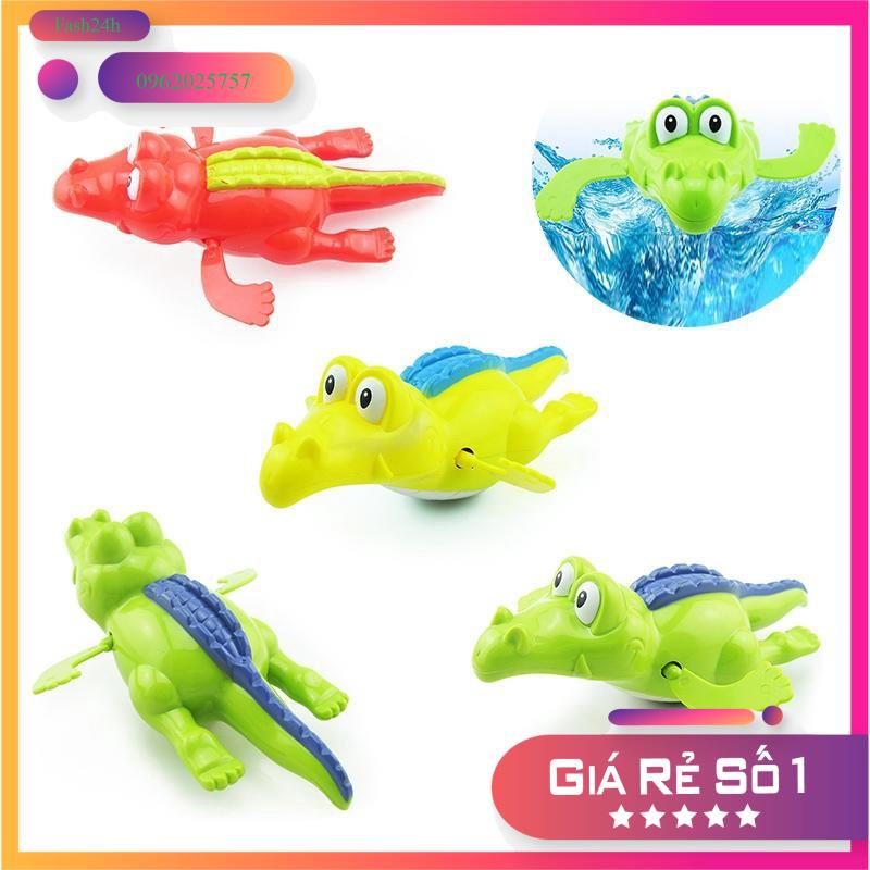Trọn Bộ 6 Thú Đồ chơi bồn gồm Hà Mã + Rùa + Cá Ngựa + Cá Sấu + Cá Mập + Ếch