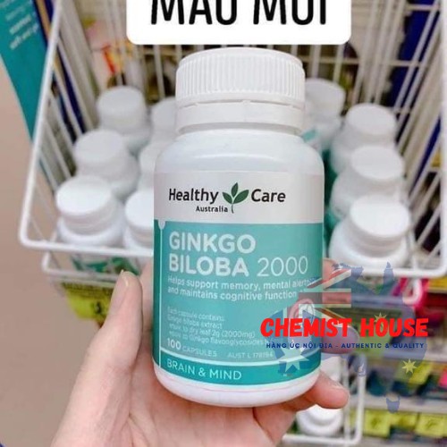 [ Hàng Chuẩn ÚC ] Healthy Care Ginkgo Biloba 2000mg - Viên uống bổ não 100 viên