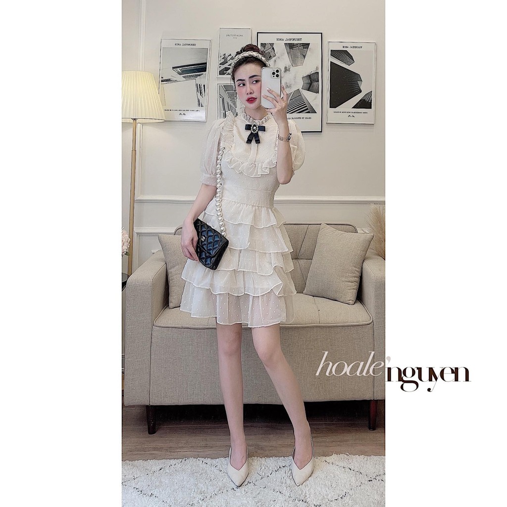 Đầm - Váy ren tầng phối nơ siêu xinh siêu dễ thương ( Có Ảnh Thật Kèm Video) | BigBuy360 - bigbuy360.vn