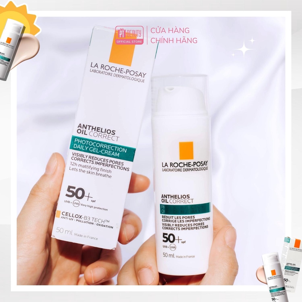 Kem chống nắng La Roche-Posay Anthelios Oil Correct Photocorrection Daily Gel Cream SPF50+ 50ml