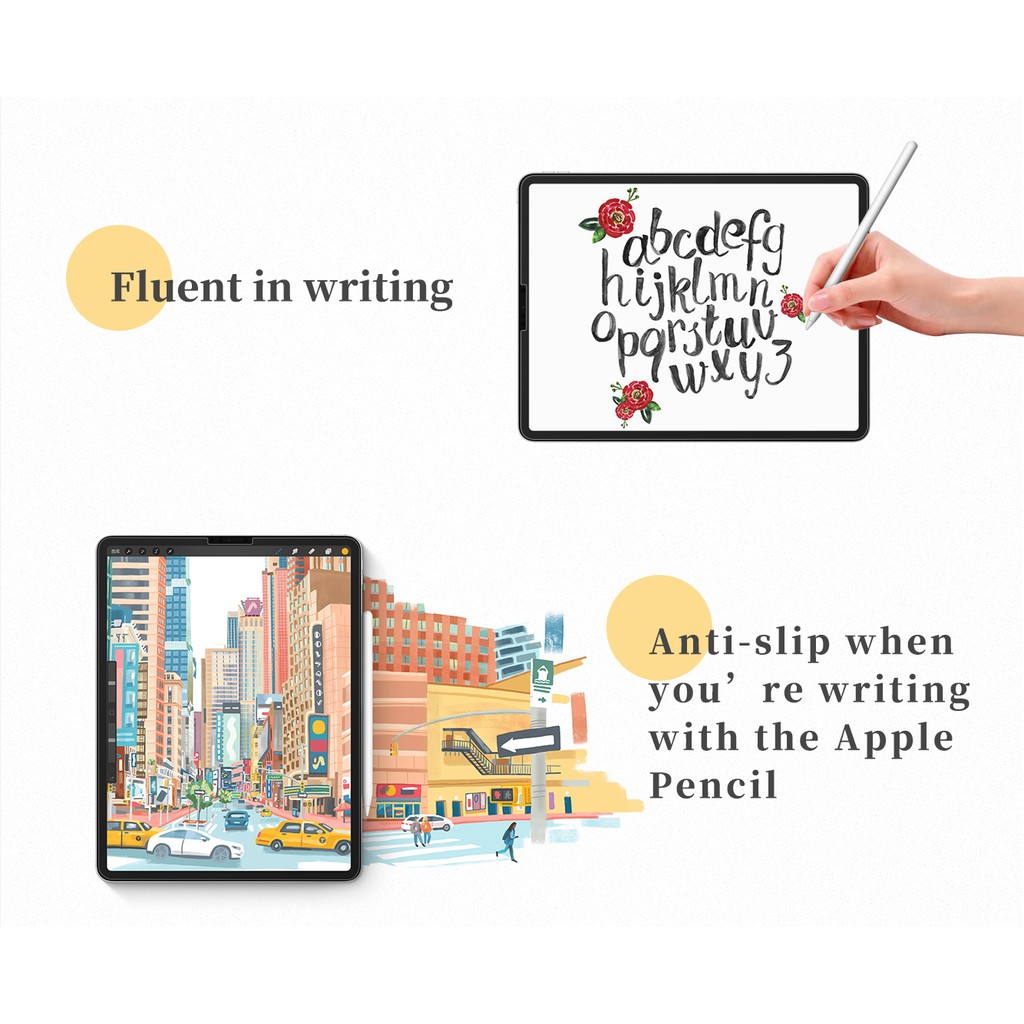 Tấm dán màn hình AG Paperlike Nillkin cho iPad Pro 11/2.9 inch (2018/2020)/10.9" (Air 4)/10.5" chống chói, chống vân tay
