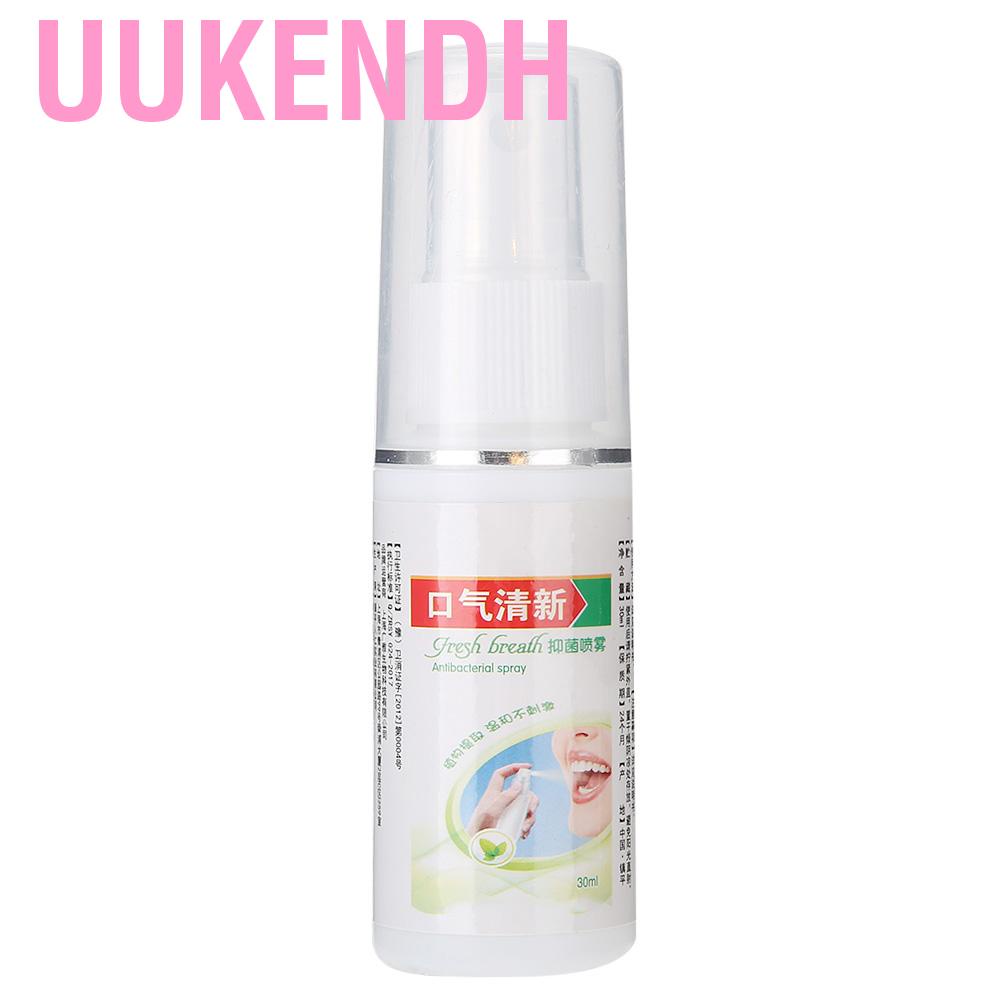 Uukendh Oral Hygiene Care Bad Breath Odor Herbal Mouth Freshener Antibacterial Spray 30ml