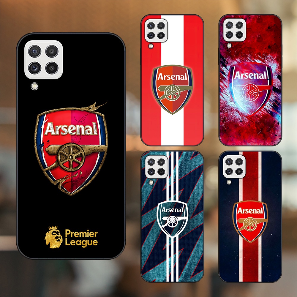 Ốp lưng Samsung A22 4G, A22 5G viền đen in hình Arsenal FC