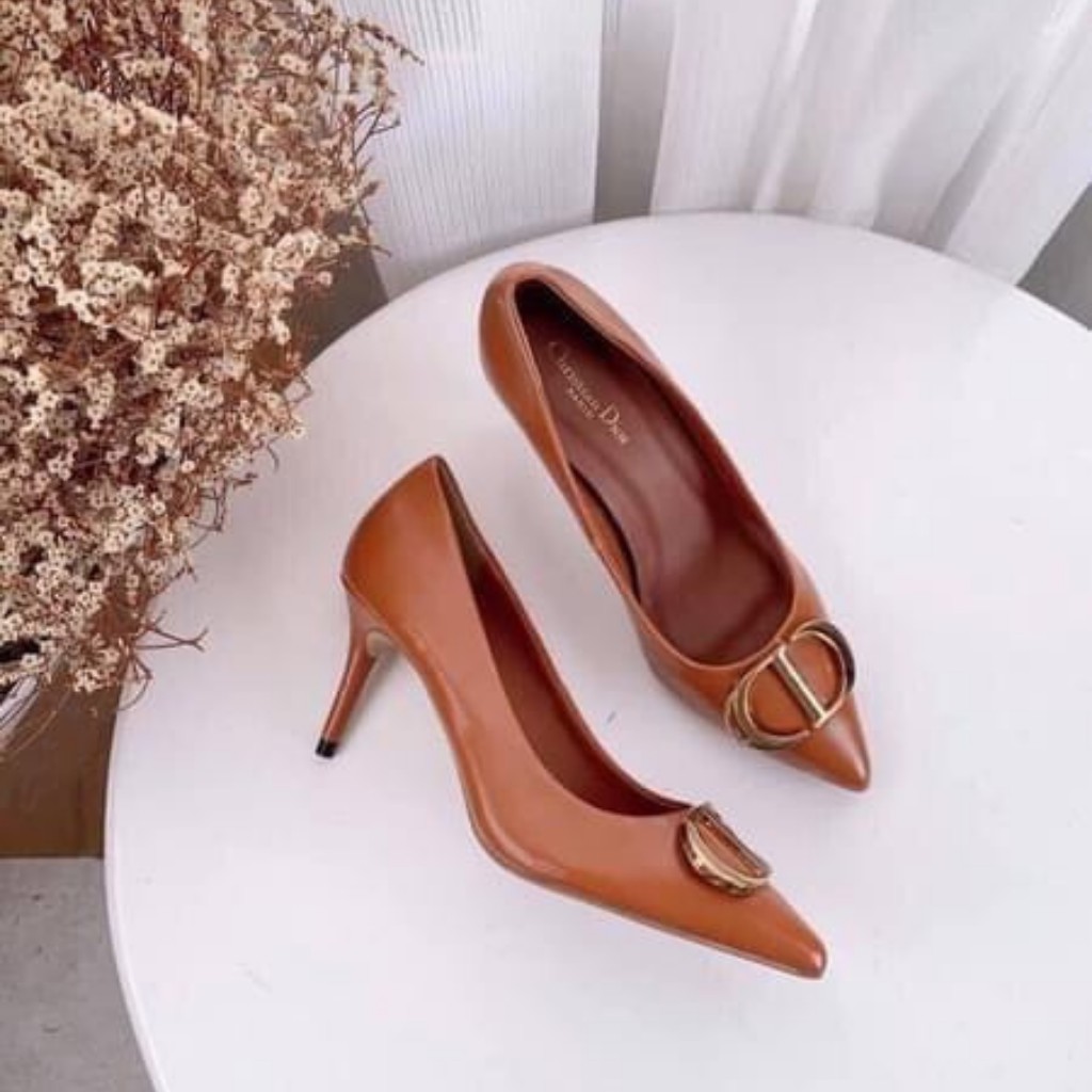 [HÀNG CAO CẤP] Giày cao gót nhọn 5cm chất da mờ cao cấp mang rất êm và sang chân