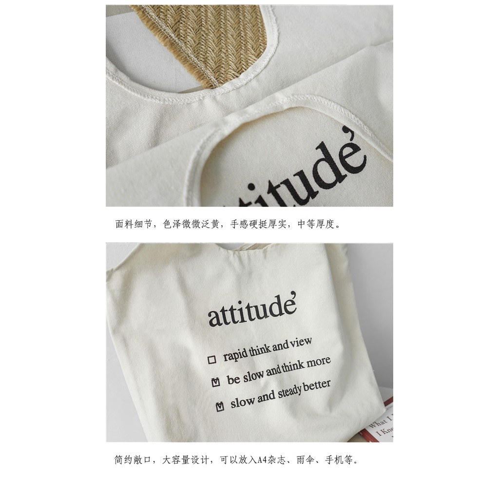 TÚI TOTE DẠNG QUAY ATTITUDE SIÊU HOT