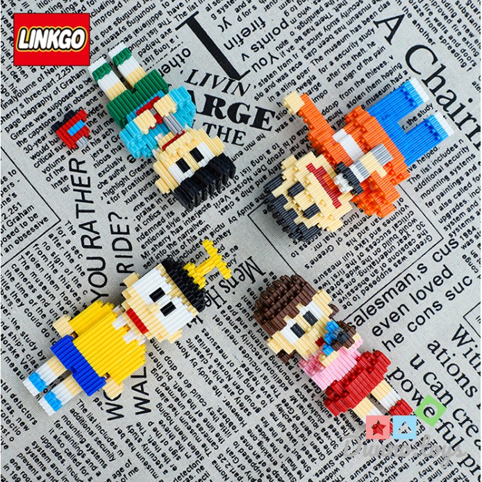 Lắp Ráp Nobita Shizuka Suneo Chaien Nanoblock Linkgo 68186-68189