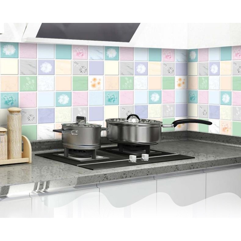 Giấy Cuộn Dán Bếp Hoa Văn Kích Thước 3 X 0.6m – Dumi Shop