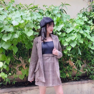 SET BLAZER KÈM CHÂN VÁY ULZZANG