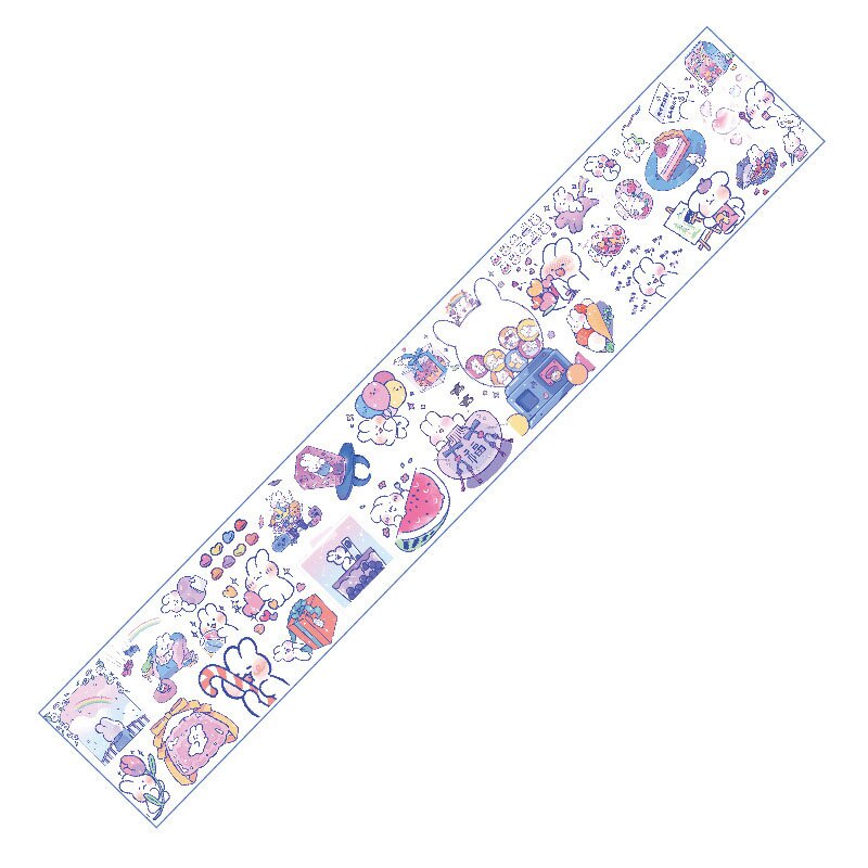 Sticker giấy washi hoạt hình đáng yêu trang trí nhật ký/sổ ghi chép/album/quà tặng/gói hàng diy