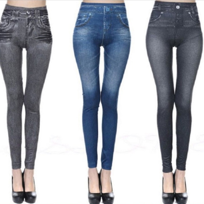 Quần Legging Giả Jean Thời Trang Cho Nữ