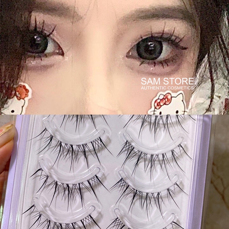 Mi babi doll dạng tia mảnh Sammi02 gân trong hot tik tok giúp mắt to tròn, gân mi mềm không gây cộm mắt
