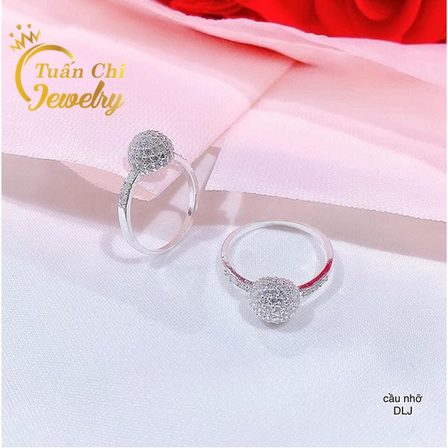 Nhẫn Nữ Bạc Ta Cao Cấp, Đính Đá Nổi Bật, Tinh Xảo